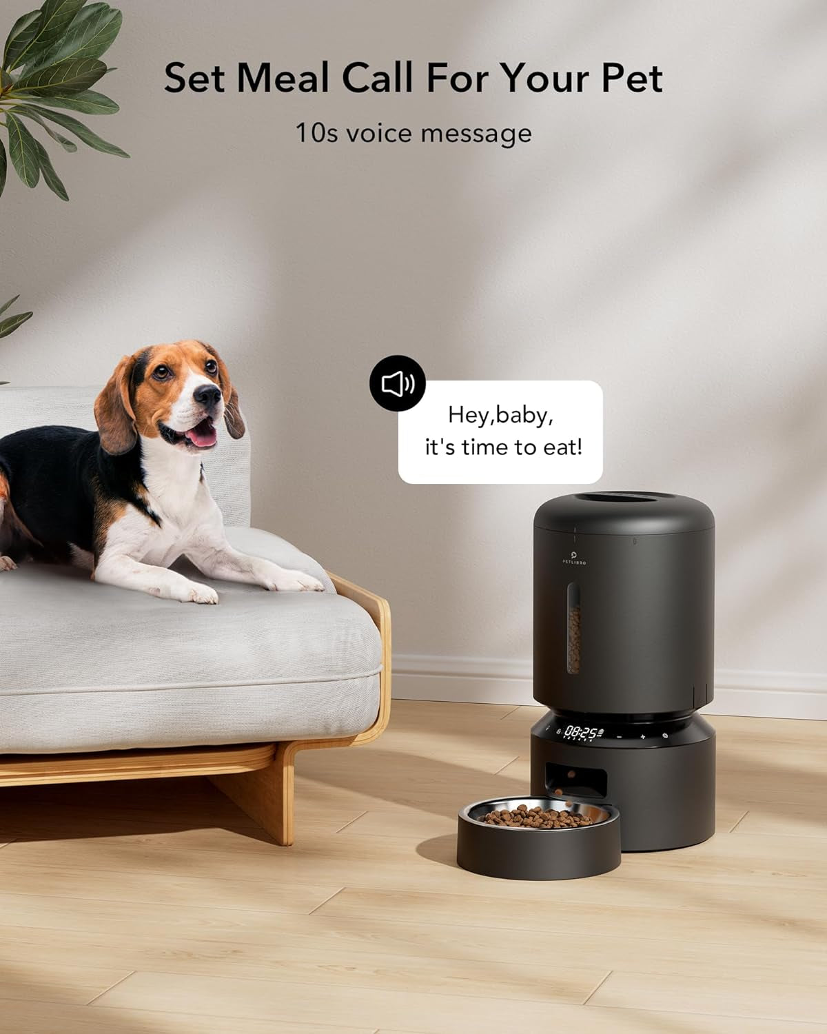 Automatic Cat Feeder Dog Food Dispenser Auto Timer Pet Feeding Tray, Low Food & Motion & Sound Alerts, 4L Basic